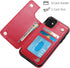 HianDier Wallet Case for iPhone 11 6.1-inch Slim Protective Case with Credit Card Slot Holder Flip Folio Soft PU Leather Magnetic Closure Cover fo...