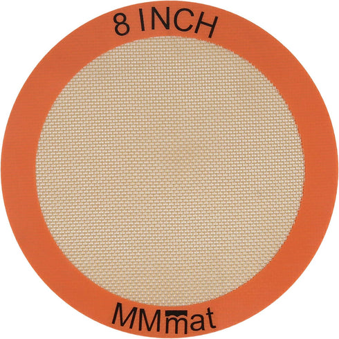 Silicone Baking Mats Set of 2 Round Non-Stick Reusable Air Fryer Linner - Best German Silicone - 8 inch...