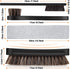 4 Pcs Horsehair Shine Shoes Brush Kit Polish Dauber Applicators Cleaning Leather Shoes Boots Care Brushes Suede Cleaner Brush with Microfiber Shoe...