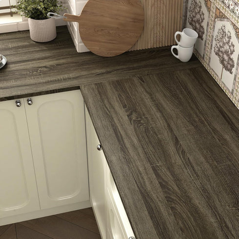 Brown Wood Grain Contact Paper for Countertops Wood Look Peel and Stick Wallpaper Self Adhesive Removable Wall Paper for Cabinets Peel and Stick C...