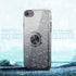 for iPhone SE 2020 Case Glitte,Slim Sparkly Case with 360°Ring Holder Kickstand Magnetic Car Mount Shock-Absorbent Sturdy Cover,for iPhone 8/7/SE ...
