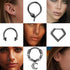 Besteel 20PCS Septum Rings 16G Hypoallergenic Surgical Steel Hinged Clicker Nose Rings Hoops for Women Men Cute CZ Dangle Horseshoe Lip Helix Trag...