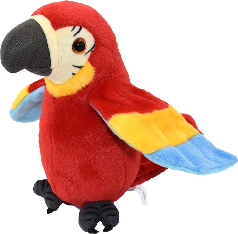 (Patent) Cute Mimicry Pet Talking Parrot Repeats What You Say Plush Animal Toy Electronic Parrot Plush Toy, Animal Toy, Talking Bird,Birthday Pres...