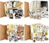 120 Pieces Vintage Scrapbooking Stickers DIY Journaling Scrapbook Adhesive Washi Paper Stamp Stickers Antique Retro Natural Collection Stickers Di...