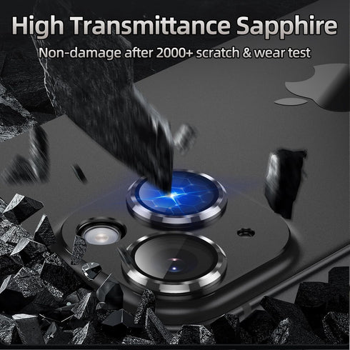 AFARER 2024 Camera Lens Protector iPhone 15/ iPhone 15 Plus, Upgraded 3D Metal Anti-Scratch Camera Cover with 9H Tempered Glass Screen Protector, ...