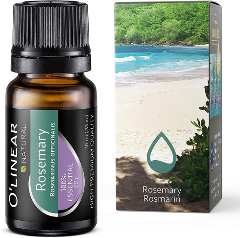 O'linear Rosemary Essential Oil 10 ml - Pure Rosemary Oil for Diffuser for Home Aromatherapy - 0.33 Fl Oz Therapeutic Grade Natural Rosemary Oil f...