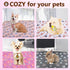 Pet Blanket Soft Fluffy Fleece Pet Mat Doggy Flannel Blanket Dog Cat Cute Paw Print Pet Blankets Grey Paw Medium(30''*20'')...