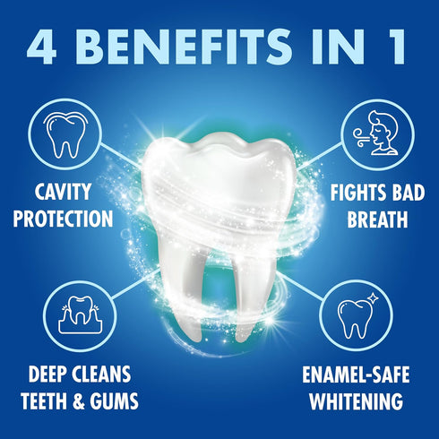 ARM & HAMMER Toothpaste Plus TheraBreath Breath Fresheners, Invigorating ICY Mint Flavor, Whitening Anticavity Fluoride Toothpaste for Bad Breath,...