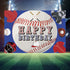 Baseball Sports Theme Party Decorations Baseball Happy Birthday Backdrop Banner for Kids Teenagers | Baseball Backdrop Background Banner Decoratio...