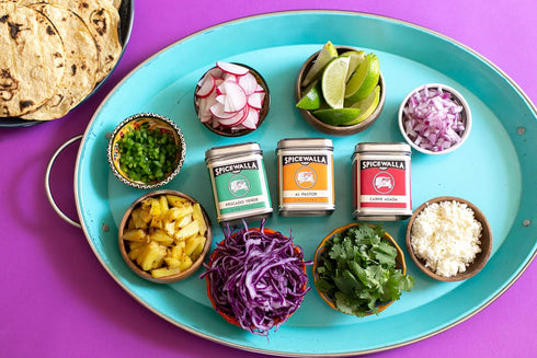 Spicewalla Taco Seasoning 3 Pack | Carne Asada, Al Pastor, Pescado Verde | Gluten Free, Non-GMO, No MSG, Gift Set...