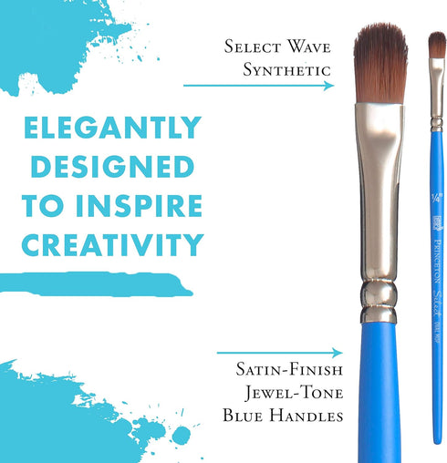 Princeton Select Artiste, Series 3750, Paint Brush for Acrylic, Watercolor and Oil, Oval Mop, 1/4 Inch...