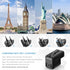 LENCENT International Travel Power Adapter,Mini All-in-One Charger, 2.4A USB, 3.0A Type-C Wall Charger, European Plug Adaptor, Universal Outlet Co...