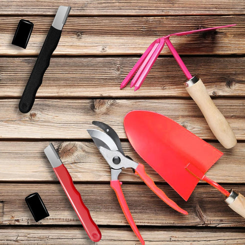 2 Pieces Garden Tool Sharpener, Garden Tool Blade Sharpener for Knife, Garden Knife Sharpener for Hedge Shears Scissors, Mini Sharpener for Garden...