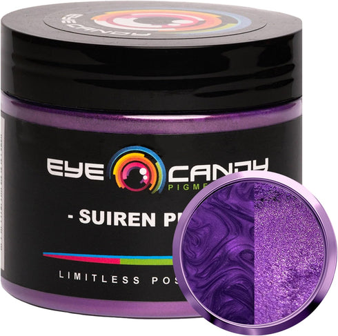 Eye Candy Pigments Premium Purple Mica Powder - Suiren Purple (50gr) - for Epoxy, Resin, Soap, Paint, Woodworking, Acrylic Pouring, Bath Bombs, Fi...