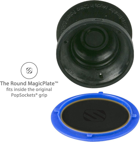 Scosche MPRNDRK-SP MagicMount Phone Replacement Plate Kit - for Magnetic Car Phone Mount Holder with Extra Strength Hold, Universal with All Devic...