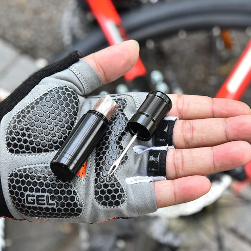 Tyres Tubeless Bike Tyre Repair Kit Fix A Puncture Or Flat Includes Storage Canister Plugger Tool & Plugs Tubeless Tire Repair Kit Mountain Bike T...