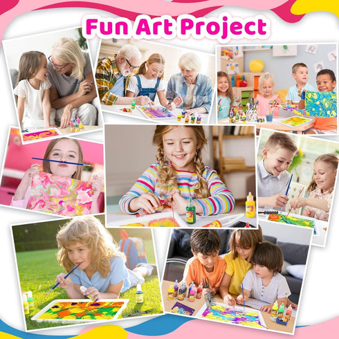 Titoclar Art Supplies for Kids Girls,Water Marbling Paint Kit,Arts & Crafts for Kids Ages 8-12 6-8 3-5, Birthday Gifts Toys for Girls 3+ Years Old...