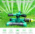 Sprinklers for Yard, 3-in-1 Garden Lawn Sprinkler with 360-Degree Rotation, Large Coverage Area, 4 Arms, Water Sprinkler for Lawn, Outdoor Irrigat...
