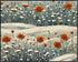 Posterizer 1 pcs-snowy winter flowers scene in oil painting style-2-Landscape & Nature Art-Floral & Botanical Art- Dining Room Decor- unframed wal...