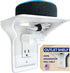 BeraTek Industries Power Perch Outlet Shelf with Cord Storage Strap – Small Wall Shelf for Home Organization – Shelving for Homepod Mini, Router S...