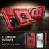 Goton for iPhone 15 Plus Case with Screen Protector - Slide Camera Cover Protective Phone Case with Ring Stand, Heavy Duty Shockproof Rugged Bumpe...