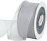 VATIN Silver Organza Wired Ribbon, 1-1/2" Silver Sheer Ribbon with Metallic Edge for Christmas Tree Decoration Gift Wrapping Wedding Crafts -25 Ya...