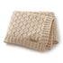 mimixiong Neutral Baby Blanket Knitted Cellular Receiving Crib Nursery Swaddling Blanket for Boys and Girls Camel 40x30 Inch...
