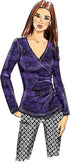 Butterick B6628A5 Easy Women's Wrap Front Blouse Sewing Patterns, Sizes 6-14...