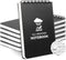 Waterproof Notebook, 3 x 5 Pocket Notepad, All Weather Small Pocket Notebook Stone Paper, Mini Spiral Notepad Weatherproof Police Notepad 100 Line...