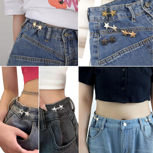 22 Pieces Pant Waist Tightener, No Sew and No Tool Detachable Button Pins for Jeans, Button for Jeans to Make Tighter, Adjustable Waistband Tighte...