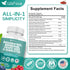 NEW Resveratrol 6000mg Berberine 3000mg Grape Seed 3000mg Quercetin 4000mg,Polyphenol Supplement for Women and Men with Red Wine Pomegranate Noni ...