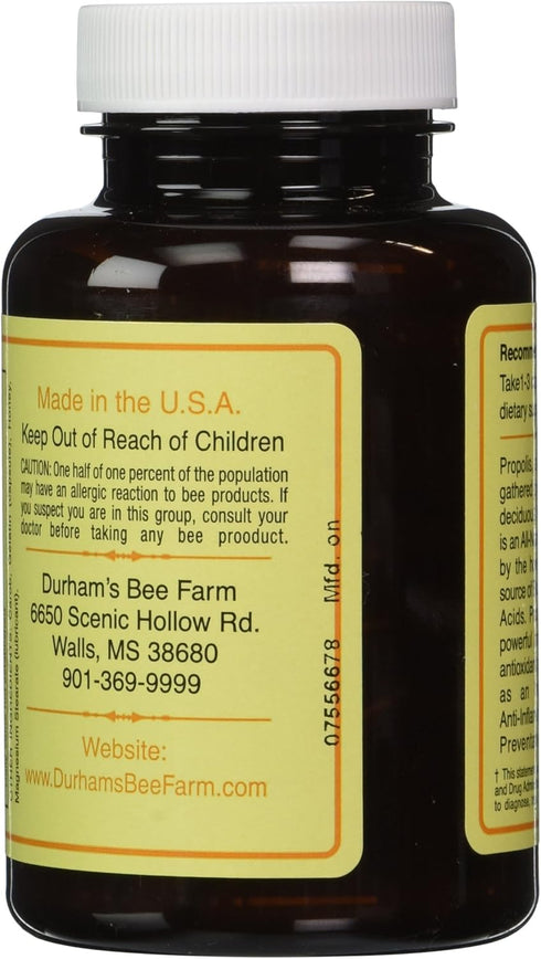 Durham's Bee Propolis 500mg 120 Capsules...