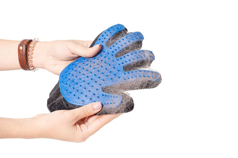 PAIR of Low-Cost Pet Grooming Gloves - Superior Care for Your Furry Friends. Ideal for Grooming, Deshedding, Bathing & Massaging Your Dogs & Cats ...