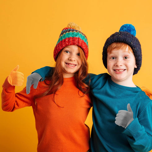 20 Pairs Kids Winter Gloves Knit Stretchy Gloves for Boy and Girl Students Class Prize Christmas Gifts...