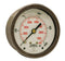 Winters 2-1/2" Dial Size, Liquid Filled Industrial Pressure Gauge, Brass Internals, Stainless Steel Case, Dual Scale 0-1,000 psi/kPa, 1.5% Acc, 1/...