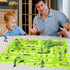 Toy Puzzle Track wiht Army Figures Race Car for Kids Age 3-5, Plastic Puzzle Track Toy Tank Vehicle, Car Tracks for Toddlers 4 5 6 7 Year Old, Mil...