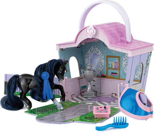 Breyer Horses Mane Beauty Li'l Beauties Playset | Shimmer's Beauty Salon | Model #7431, Purple...