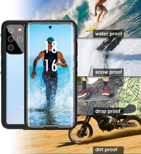 for Samsung Galaxy S20+ Plus Waterproof Case, Shockproof Full Body Case, Water Resistant Dustproof Dropproof Dirtproof Cover for Samsung Galaxy S2...