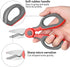 2 Pack Electrician Scissors, Heavy Duty Stainless Steel Sharp Blades and Soft Rubber Grip, Electrician Shears with Protective Cover, 6.1 Inch (Gra...