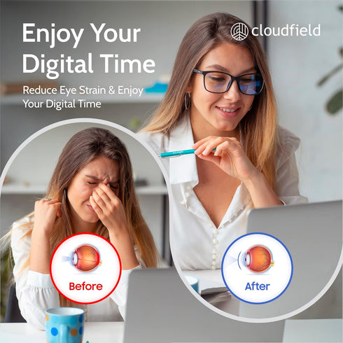 cloudfield Anti Blue Light Glasses for Men & Women I Non Prescription Blue Light Glasses for Computer I Ease Digital Eye Strain...