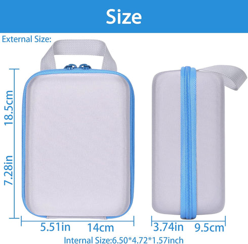 Aenllosi Hard Storage Case Replacement for iHealth Track Smart Upper Arm Blood Pressure Monitor,Holder for Batteries & Fingertip Oximeter(Case Onl...