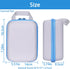 Aenllosi Hard Storage Case Replacement for iHealth Track Smart Upper Arm Blood Pressure Monitor,Holder for Batteries & Fingertip Oximeter(Case Onl...