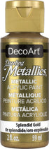 DecoArt Dazzling Metallics 2-Ounce Splendid Gold Acrylic Paint...
