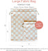 Gather & Knot Drawstring Gift Bags | 20" Large 12" Small | Premium Canvas | Reusable Fabric Wrap for All Occasions, Birthdays, Baby Shower | Check...