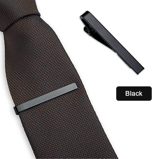 Roctee Tie Clips for Men, 3 Pack Classic Tie Clip Silver Gold Black Necktie Tie Bar Pinch Clips Suitable for Wedding Anniversary Business...