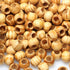 50 Wooden Beads Large Hole Macrame Beads Round Striped Wooden Loose Spacer Beads with Wood Texture for Bead Crafts Making, 15 x 20mm(Light Brown,1...