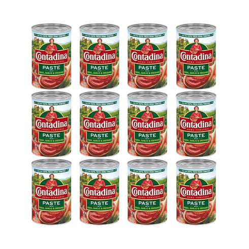 Contadina Tomato Paste Contadina Tomato Paste with Italian Herbs, 6 oz (Pack of 12)...