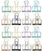16pcs Wire Binder Clips, Medium Colorful Paper Clamps Metal Wire Binder Clips Hollow Out Paper Organizer Wire Clips for Photo Picture Postcard Art...