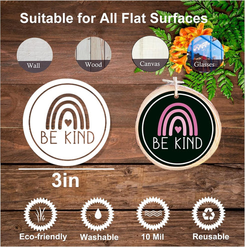 34 Pieces Inspirational Word Stencils 3 in Motivational Quotes Stencils Reusable Christian Saying Stencils for Painting on Wood Signs Wall Home De...