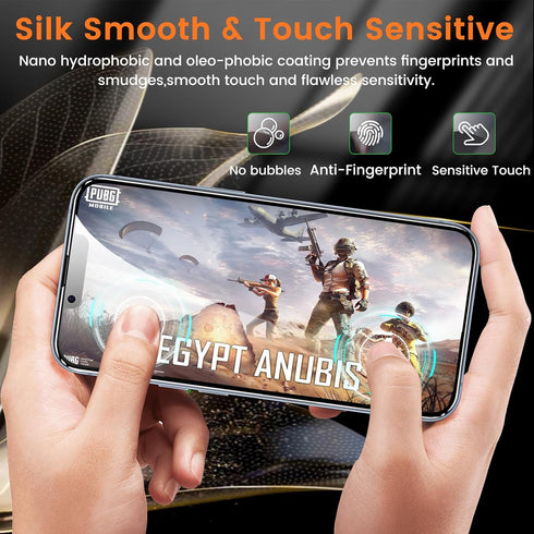 3+3 Pack Privacy Screen Protector for iPhone 14 6.1-Inch with 3 Pack Camera Lens Protector, Anti Spy Tempered Glass Film 9H Hardness Bubble Free C...